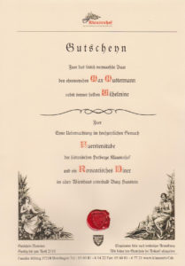 Mustergutschein Klausenhof